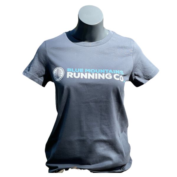 Blue Mountains Running Co Logo Tee Womens — Blue Mountains Running