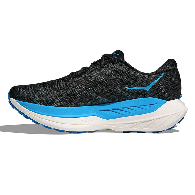 Mens HOKA Rocket X Trail Carbon-Plated Trail Racing Shoe — Blue