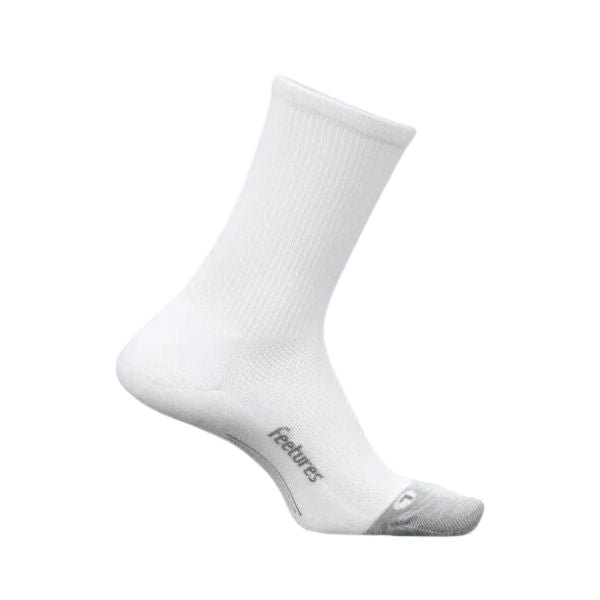 Feetures- Socks- Light -Cushion- Mini -Crew-White