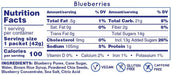 Huma Chia Energy Gel- Blueberries- Nutrition Panel