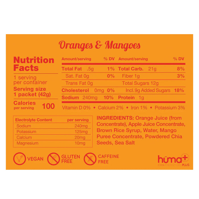 Huma Chia Energy Gel Plus