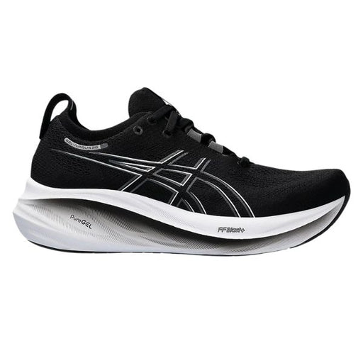 Mens-ASICS-Nimbus 26-Wide-Black-Graphite Grey-Blue-Mountains-Running -Co