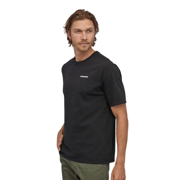 Mens Patagonia P-6 Logo Responsibili- Tee, Black
