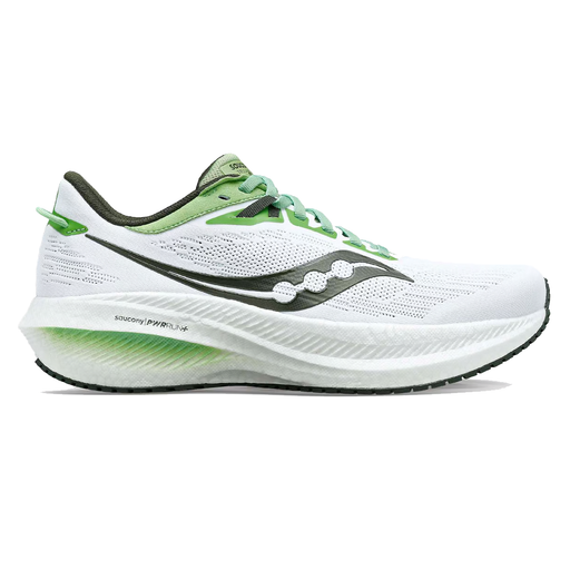 Mens Saucony Triumph 21-White / Umbra