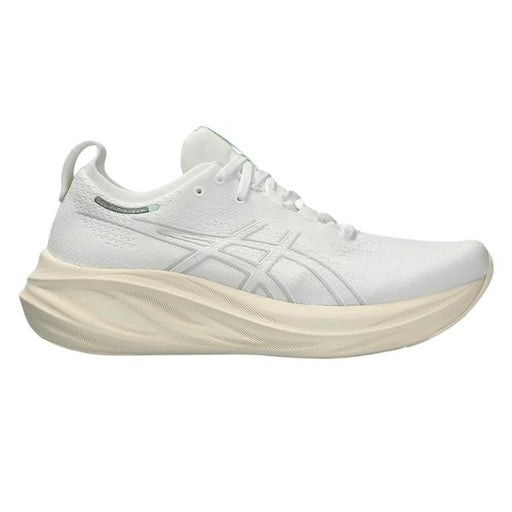 Mens ASICS Nimbus 26-White-White-Blue-Mountains-Running-Co