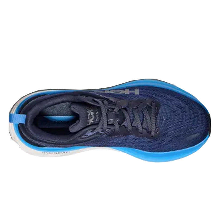 Mens Hoka Bondi 8-Outer Space / All Aboard- Blue- Mountains Running Co