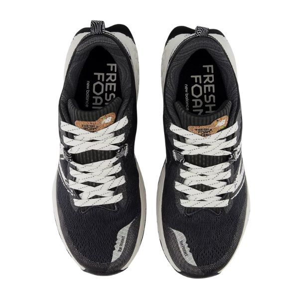 New Balance Hierro 7 Womens Trail Shoe Wide-Blacktop with Sea Salt-Blue Mountains Running Co