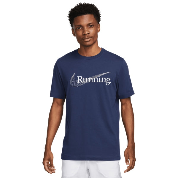 Nike Dri Fit Heritage Mens Tee-Midnight-Navy-Blue Mountains Running Co