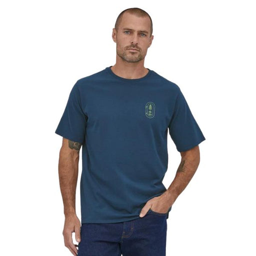 Patagonia Mens Clean Climb Trade Responsibili-Tee- Blue Mountains Running Co