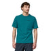 Mens Patagonia P-6 Logo Responsibili- Tee, Belay Blue