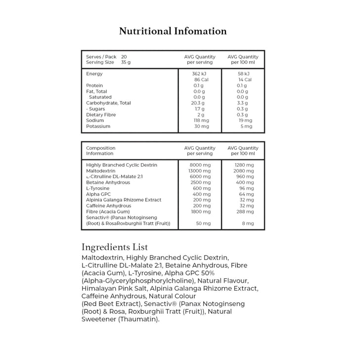 Rhise Performance Fuel Carbohydrate Drink Mix