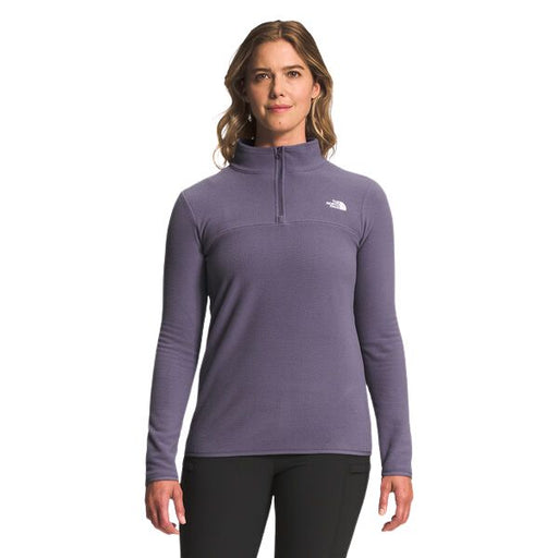 The North Face Womens TKA 100 Glacier 1/4 Zip- Lunar-Slate- Blue Mountains Running Co