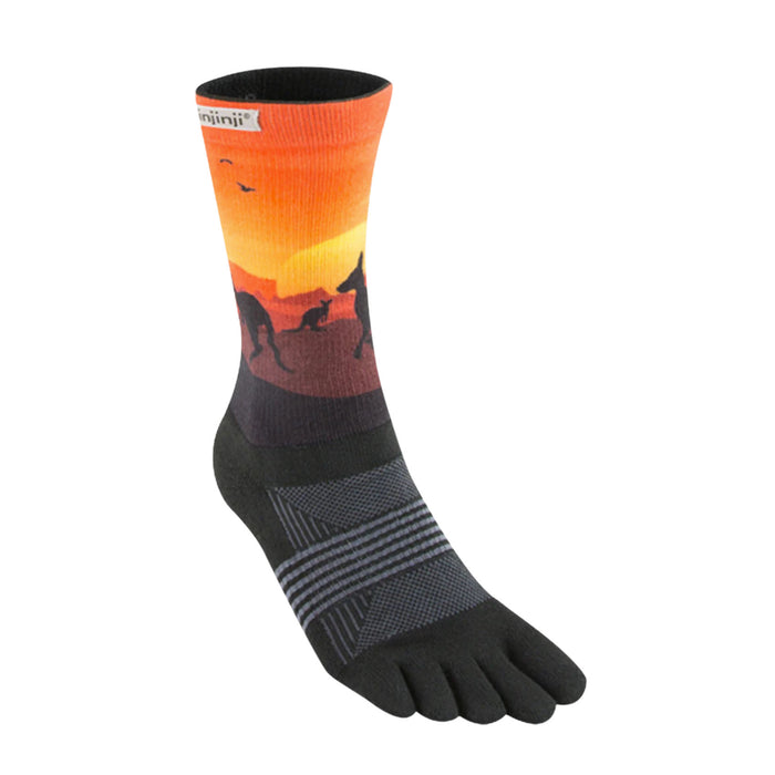 Womens Injinji Trail Midweight Crew Socks - Australiana Designed