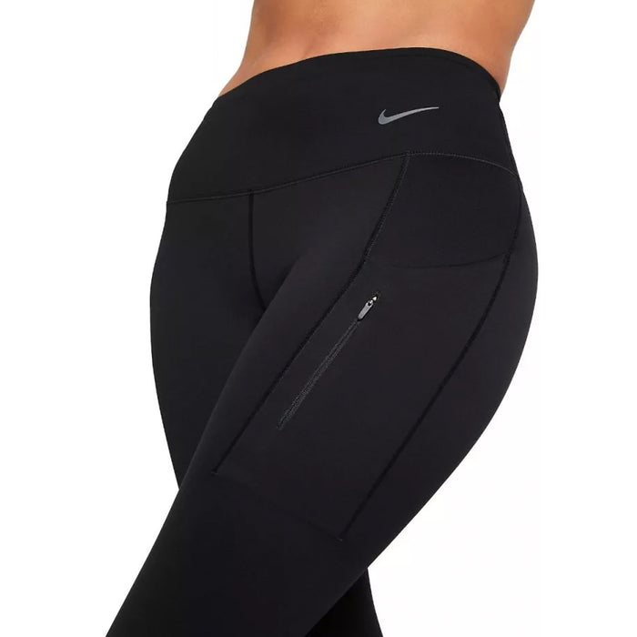 Womens Nike Go Dri-FIT Firm Support Mid-Rise Cropped Tights