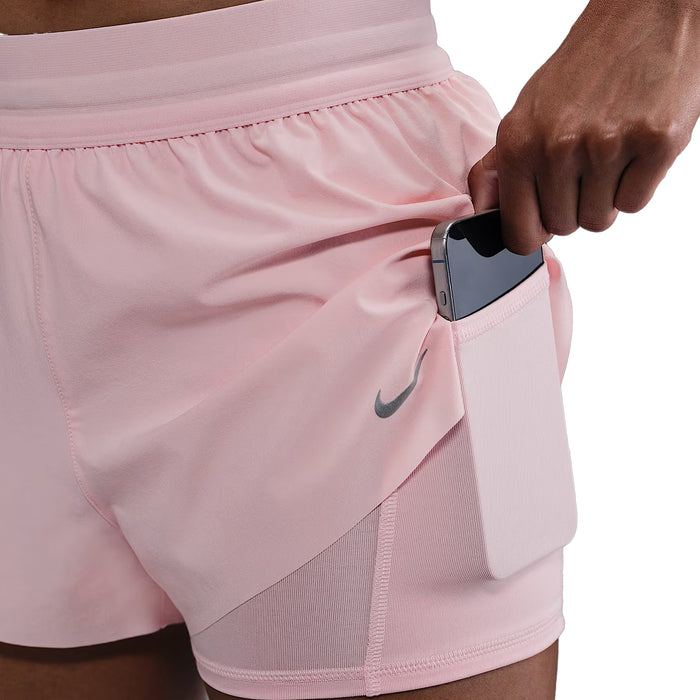 Womens Nike Swift Dri-FIT Mid-Rise 2-in-1 Running Shorts