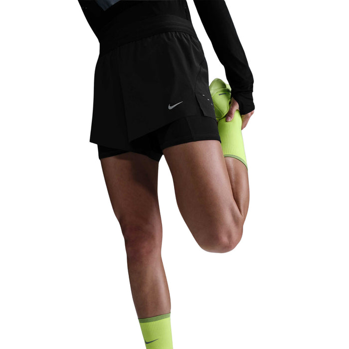 Womens Nike Swift Dri-FIT Mid-Rise 2-in-1 Running Shorts