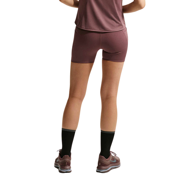 Womens Nike Swift High-Waisted 4 Inch Tight Running Shorts with Pockets