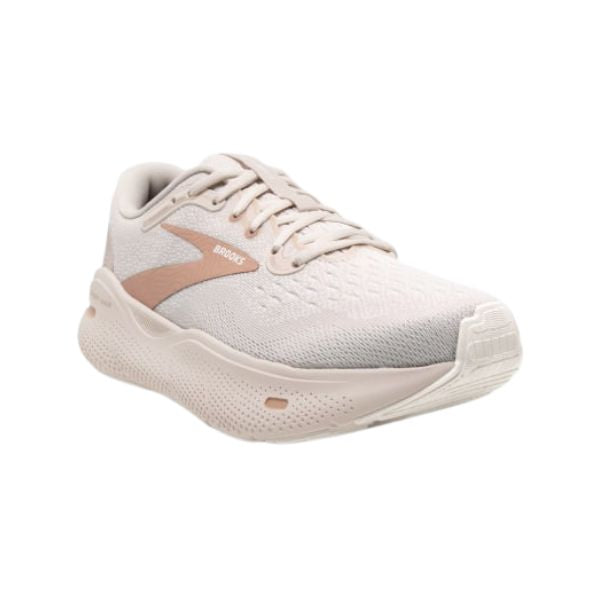 Womens Brooks Ghost Max Crystal Gray / White / Tuscany