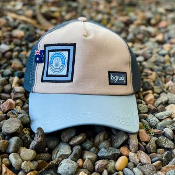 B.M.R.C Branded Big Truck Pioneer Mesh Cap-Hats-Blue Mountains Running Company