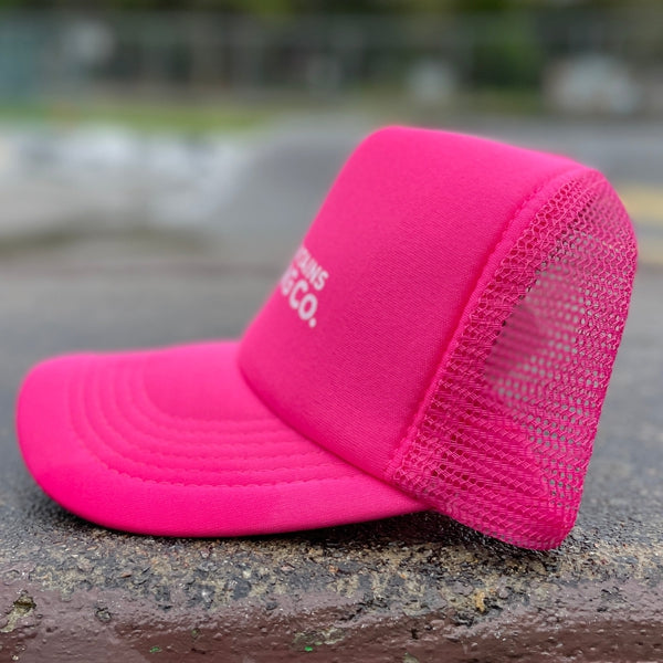 BMRC-Trucker-Cap-Pink-Side