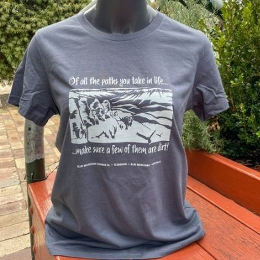 Blue Mountains Running Co Womens Tee Trails Petrol