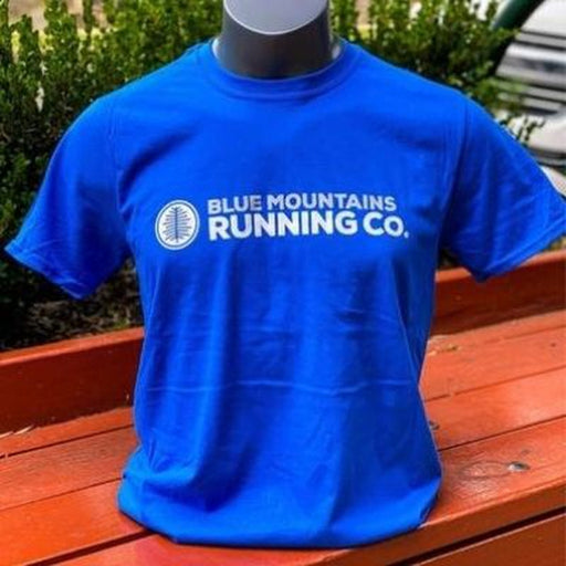 B.M.R.C Mens T-Shirt Royal Blue-Blue Mountains Running Company