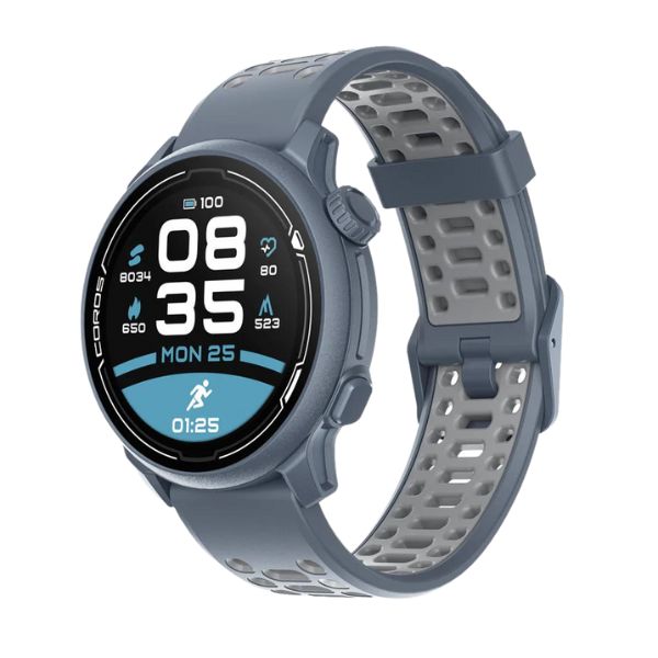 Coros-Pace-2-Premium-GPS-Sport-Watch-Blue-Steel-Side-Front-Blue-Mountains-Running-Co