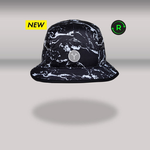 Fractel-Bucket-Hat-Black-Marble-Front