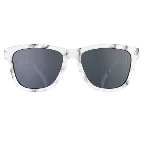 Goodr-Apollo-Gize-For-Nothing-Sunglasses-White-Front-Blue-Mountains-Running-Co