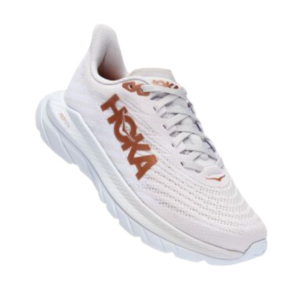 Hoka-Mach-5-Womens-White-Copper-Front-Blue-Mountians-Running-Co