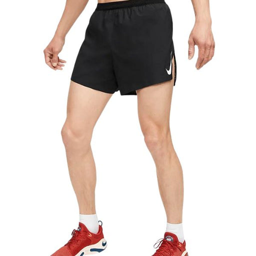 Nike-Aero-Swift-10cm-Running-Shorts-Black-fRONT-Blue-Mountains-Running-Co