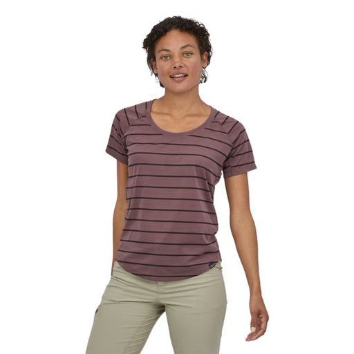     Patagonia-Cap-Cool-Trail-Shirt-Brown-Blue-Mountains-Running-Co