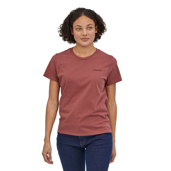 Patagonia P-6 Mission Organic T-Shirt WoMens-Apparel-Blue Mountains Running Company