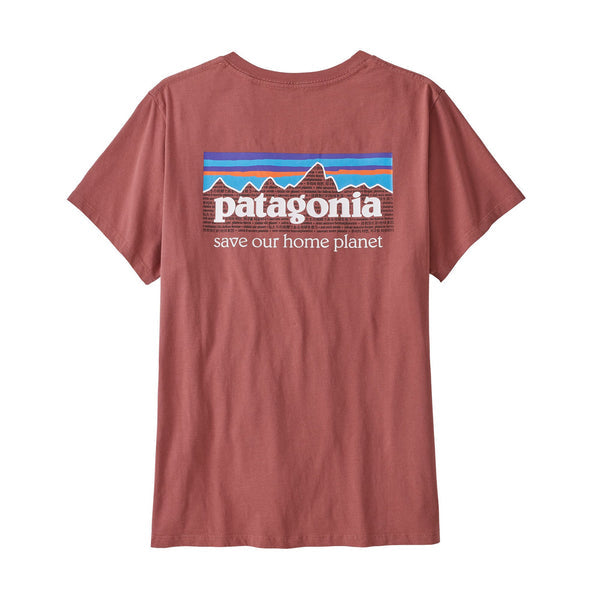 Patagonia P-6 Mission Organic T-Shirt WoMens-Apparel-Blue Mountains Running Company
