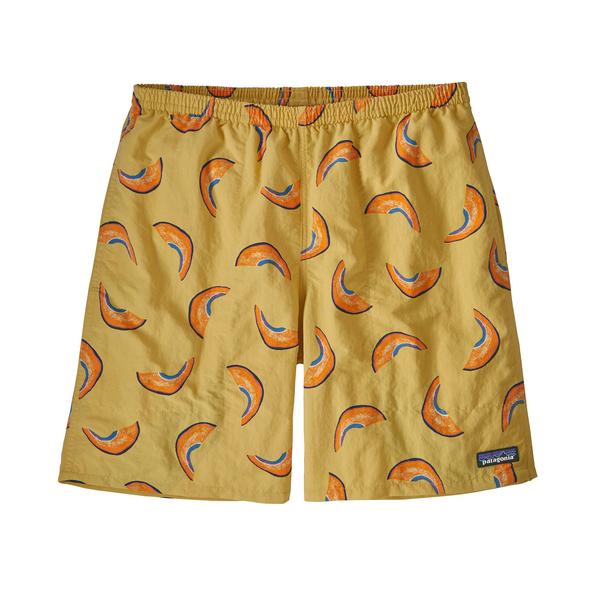 Patagonia Mens Baggies Long 7  inch-Melons. Surfboard Yellow- Blue Mountains Running Co