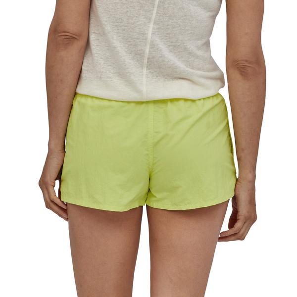 Patagonia Womens Barely Baggies Shorts- Jellyfish Yellow- Blue Mountains Running Co