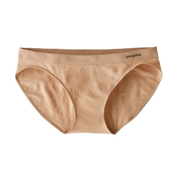 Patagonia Womens Barely Bikini Briefs-Valley Flora Jacquard. Rosewater- Blue Mountains Running Co