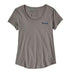 Patagonia Womens Sunset Sets Organic Scoop TShirt-Blue Mountains Running Company