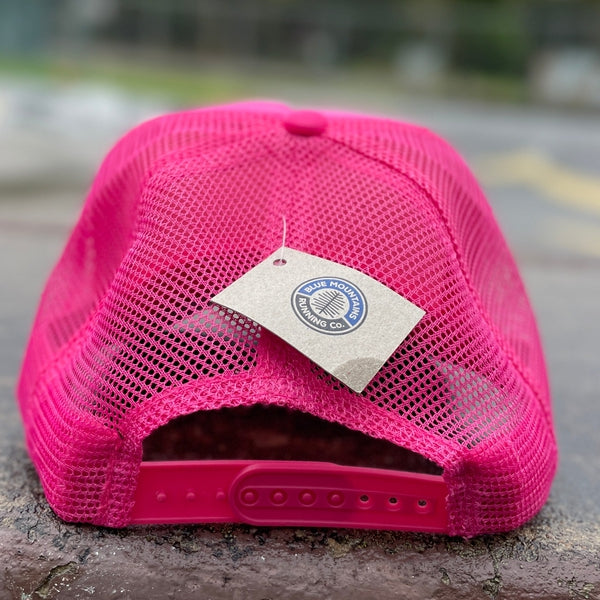 BMRC Trucker Cap Run Like A Girl-Hats-Blue Mountains Running Company