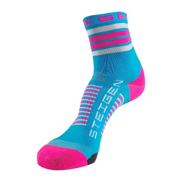     Steigen-Half-Length-Sock-Pink-Blue-Moutains-Running-Co