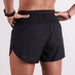 T8 Womens Sherpa V2 Shorts Black Rear View Blue Mountains Running Co