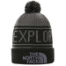 The-North-Face-Retro-Pom-Beanie-Black-Blue-Mountains-Running-Co