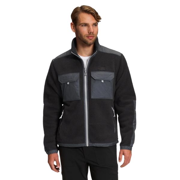 The-North-Face-Royal-Arch-Fleece-Full-Zip-Jacket-Mens-Front-Blue-Mountains-Running-Co